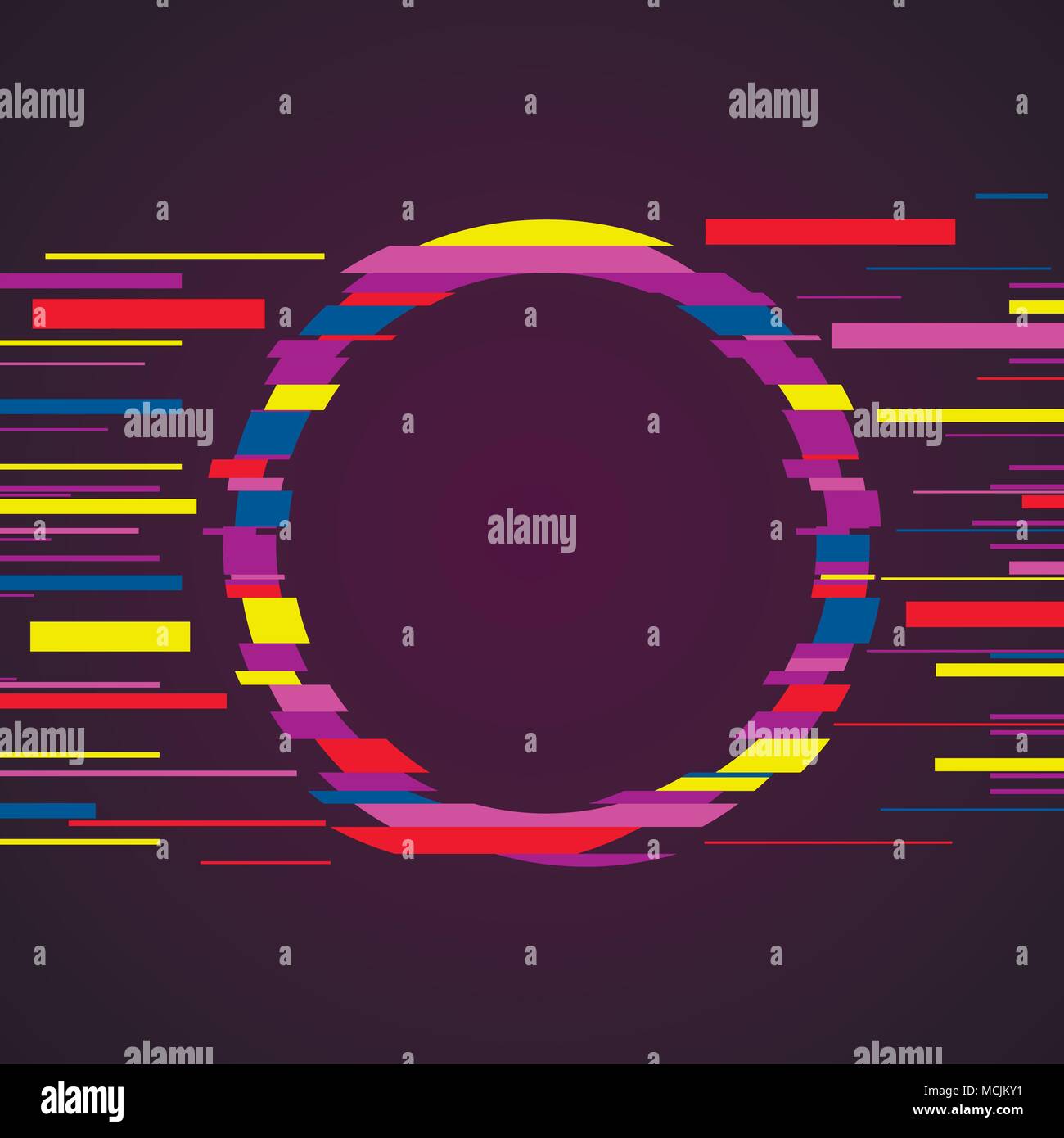 Art Glitch image déformée pour votre conception de la couverture. Vector illustration. Illustration de Vecteur