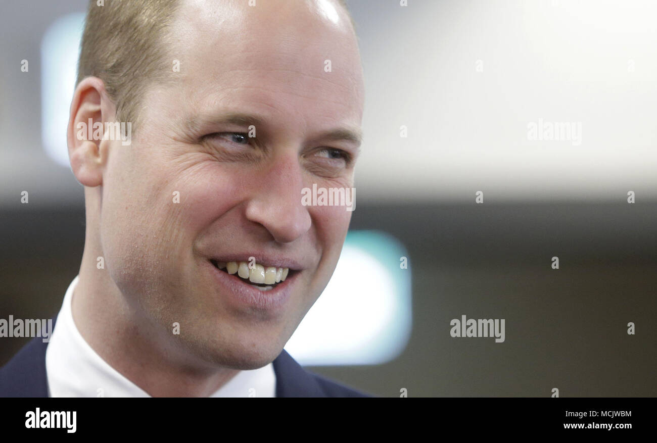 Duc de Cambridge assiste à une session conjointe de l'entreprise et de Forums Jeunesse du Commonwealth au Queen Elizabeth II Conference Centre à Londres. Banque D'Images