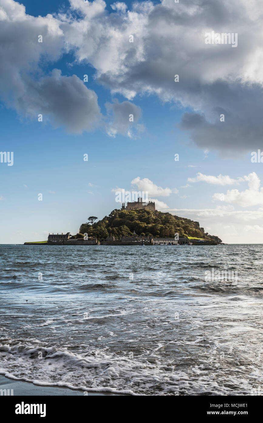 St Michael's Mount de Marazion Beach Banque D'Images