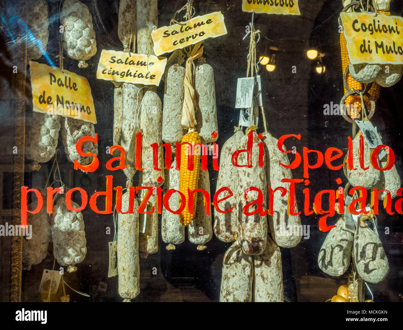 Ville de Spello en Ombrie, Italie Banque D'Images