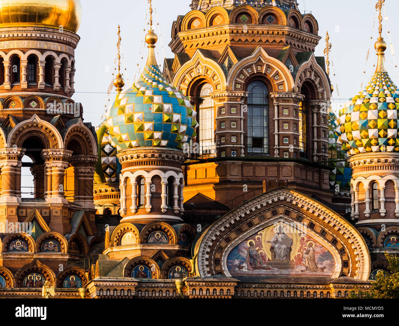 Saint-pétersbourg, Russie : Eglise du Sauveur sur le Sang Versé Banque D'Images