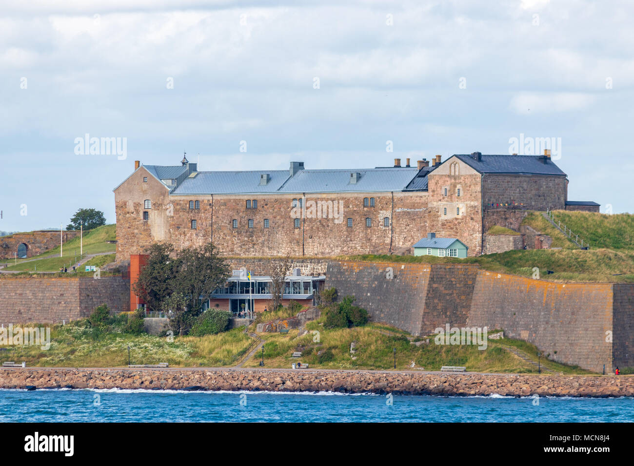 La forteresse de Varberg dans comté de Halland en Suède. Banque D'Images