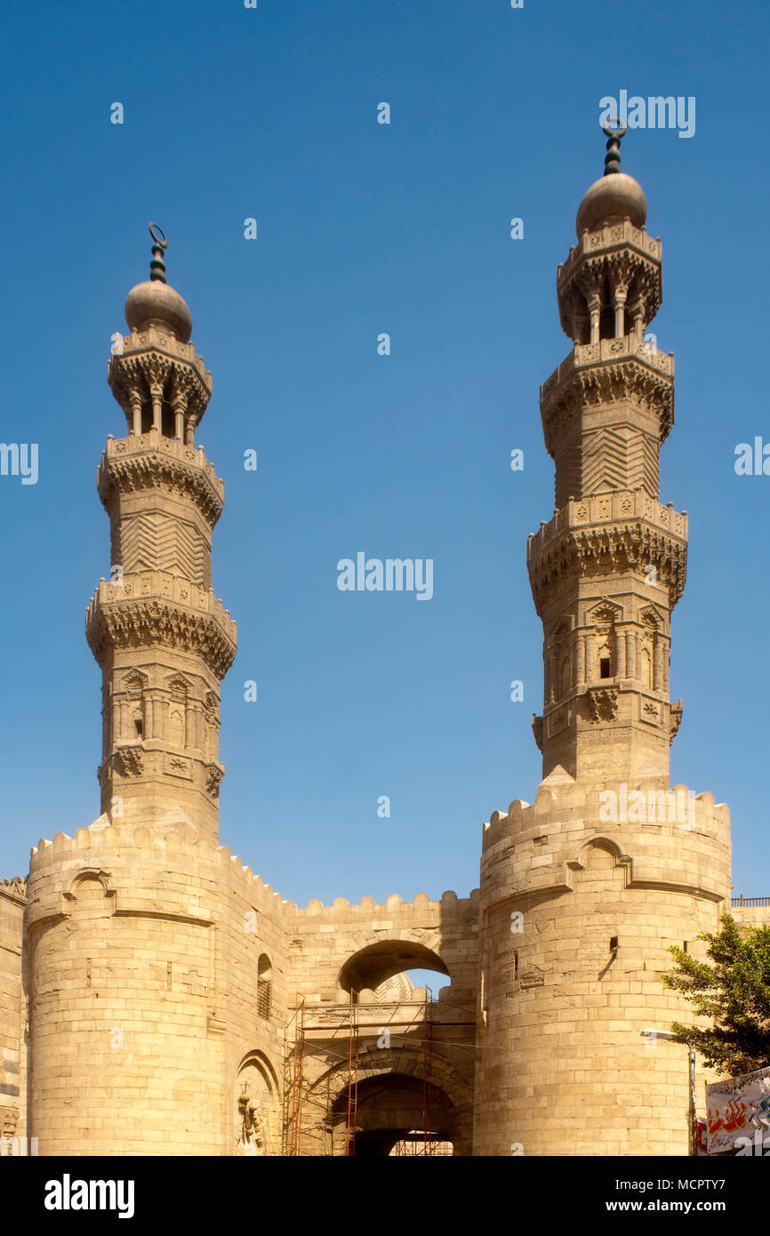 Aegypten, Kairo, fatimidisches Bab Zuwela Stadttor Banque D'Images