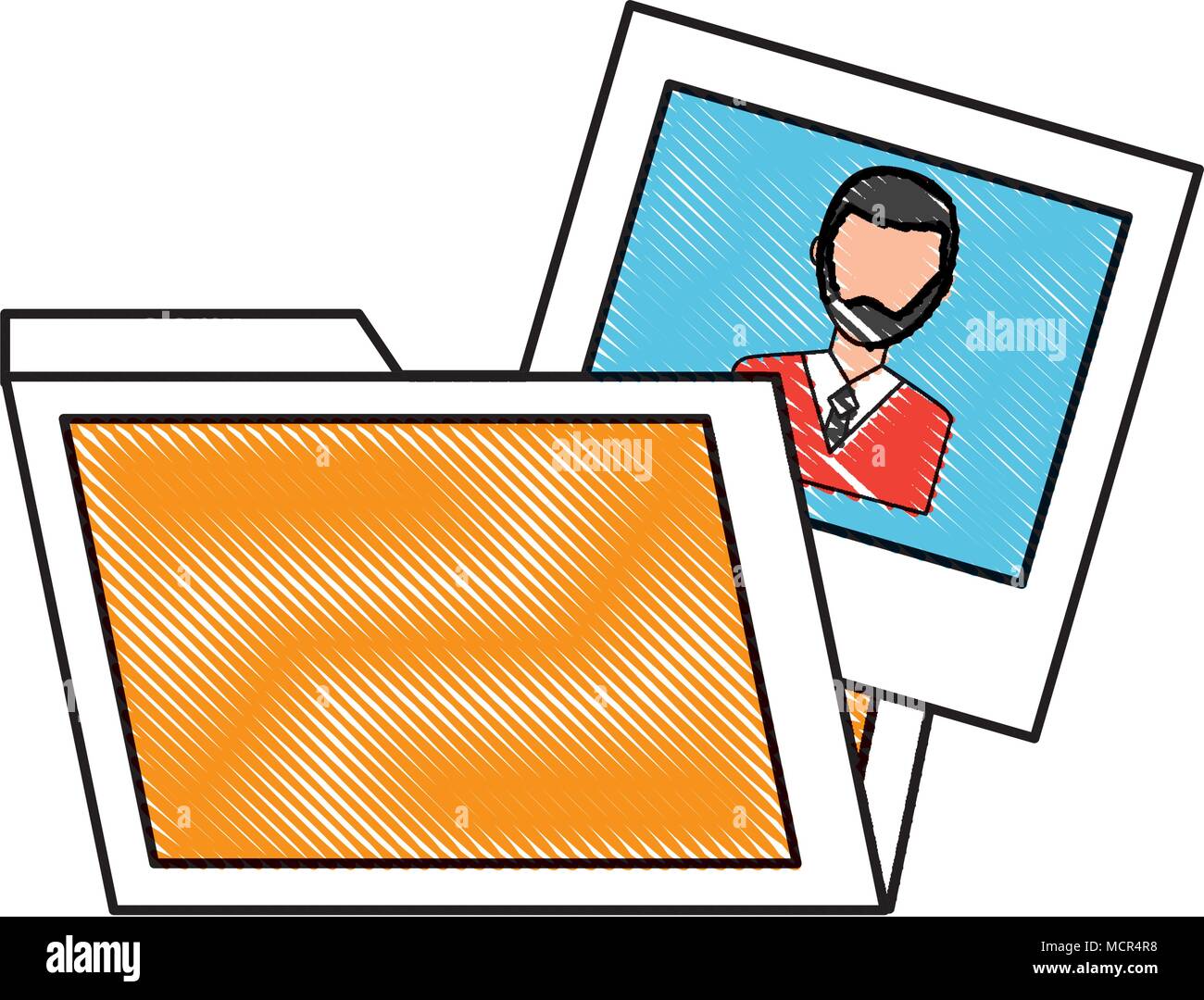 Document Dossier avec fichier image Illustration de Vecteur