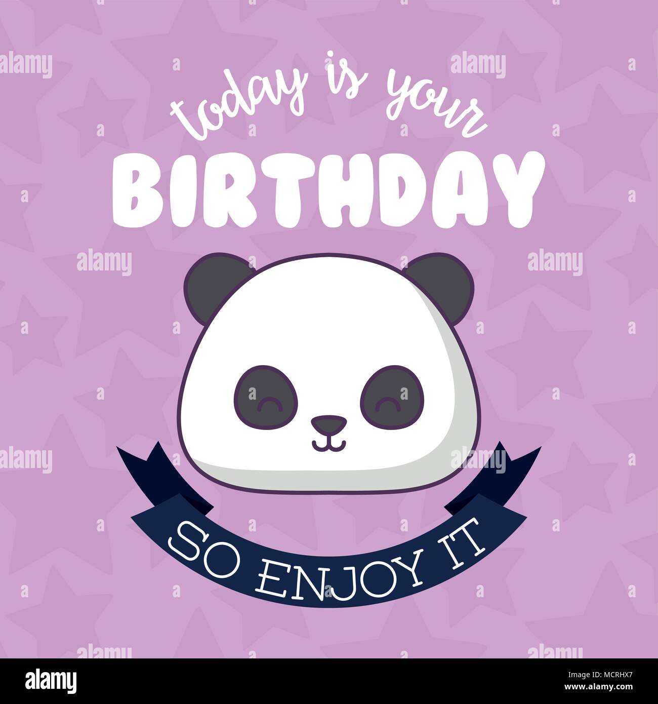 Joyeux Anniversaire Carte Avec L Icone De Panda Bear Cute Et Ruban Decoratif Sur Fond Violet Design Colore Vector Illustration Image Vectorielle Stock Alamy Joyeux Anniversaire Carte Avec L Icone De Panda Bear Cute Et Ruban Decoratif Sur Fond Violet Design Colore Vector Illustration Image Vectorielle Stock Alamy