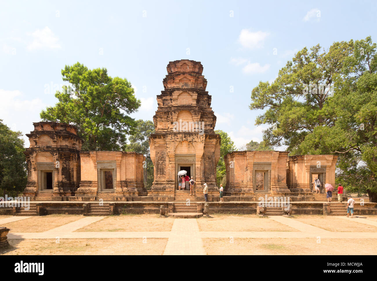 Prasat Kravan temple, un temple hindou du 10ème siècle, site classé au patrimoine mondial de l'Angkor, Cambodge, Asie Banque D'Images