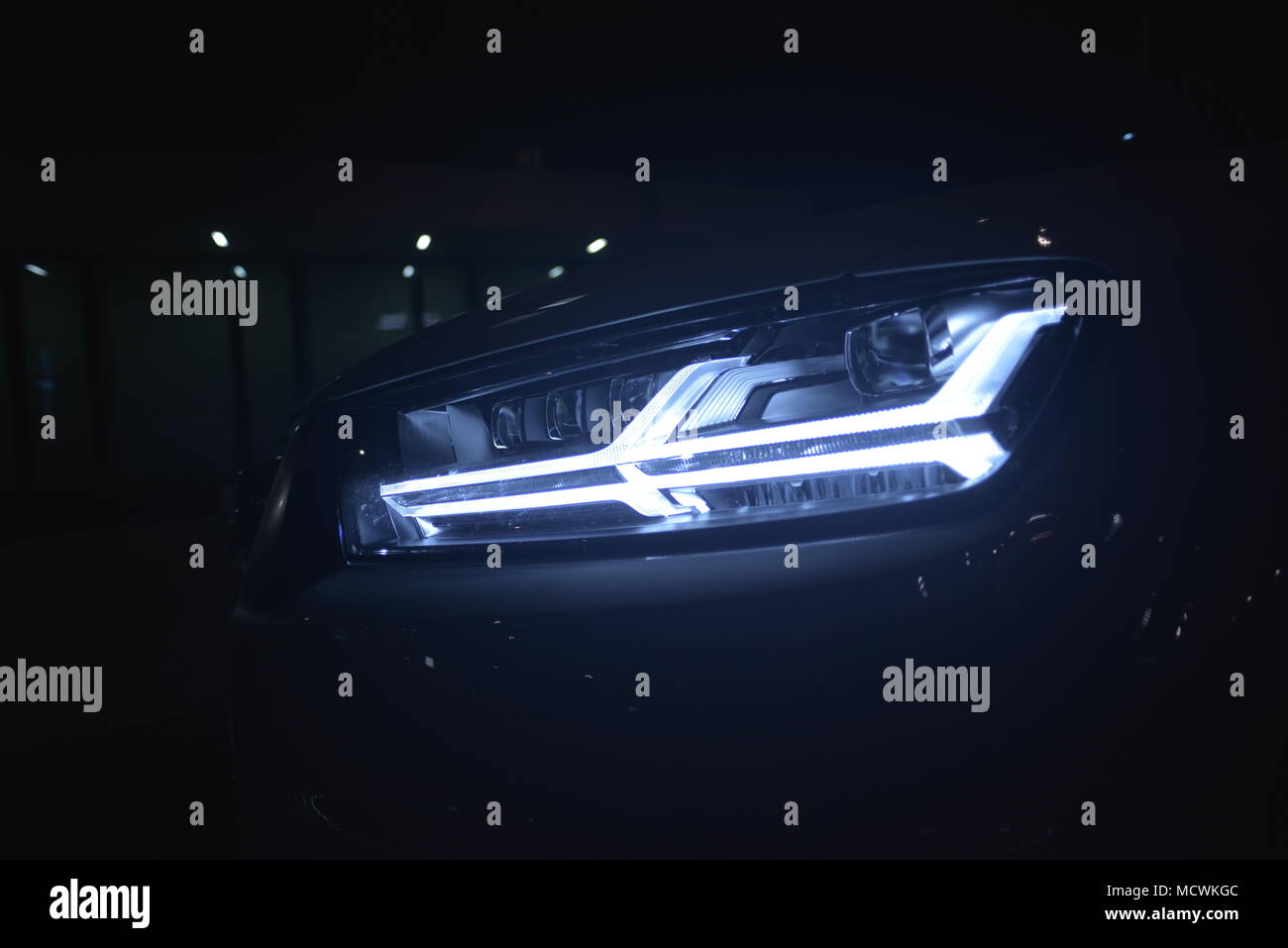 Projecteur LED de voiture Banque D'Images