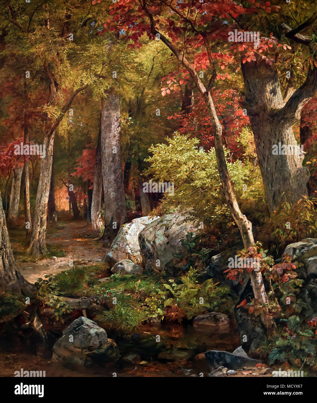 Octobre, William Trost Richards, 1863, National Gallery of Art, Washington DC, USA, Amérique du Nord Banque D'Images
