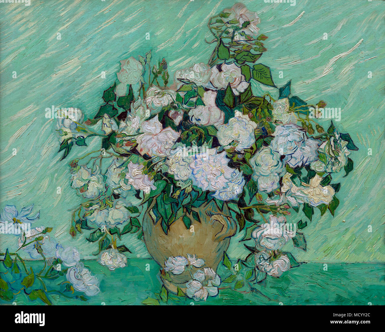 Roses, Vincent van Gogh, 1890, National Gallery of Art, Washington DC, USA, Amérique du Nord Banque D'Images