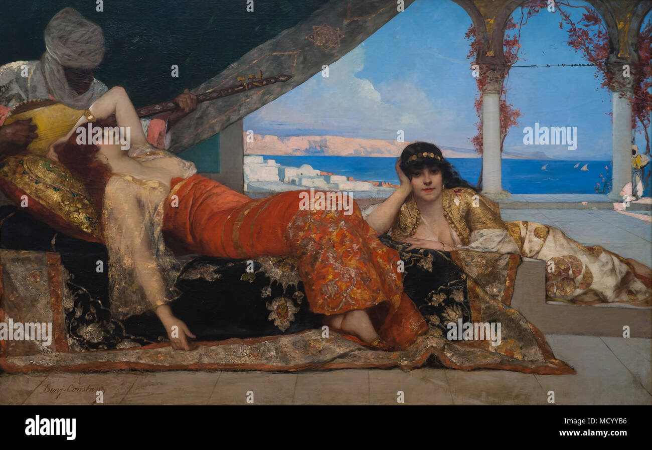 La favorite de l'Émir, Jean Joseph Benjamin Constant, vers 1879, National Gallery of Art, Washington DC, USA, Amérique du Nord Banque D'Images