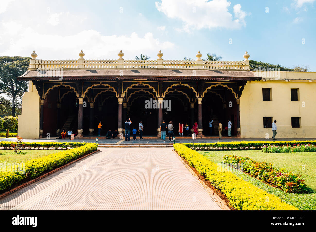 Bangalore, Inde - 1 janvier 2018 : Palais d'été de Tipu Sultan Banque D'Images