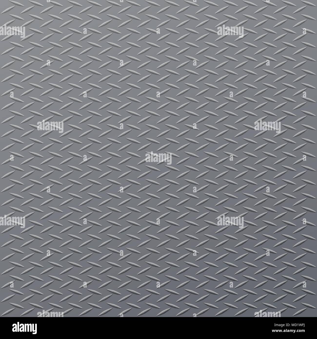 Arrière-plan de plancher en acier gris avec motif de losange Illustration de Vecteur