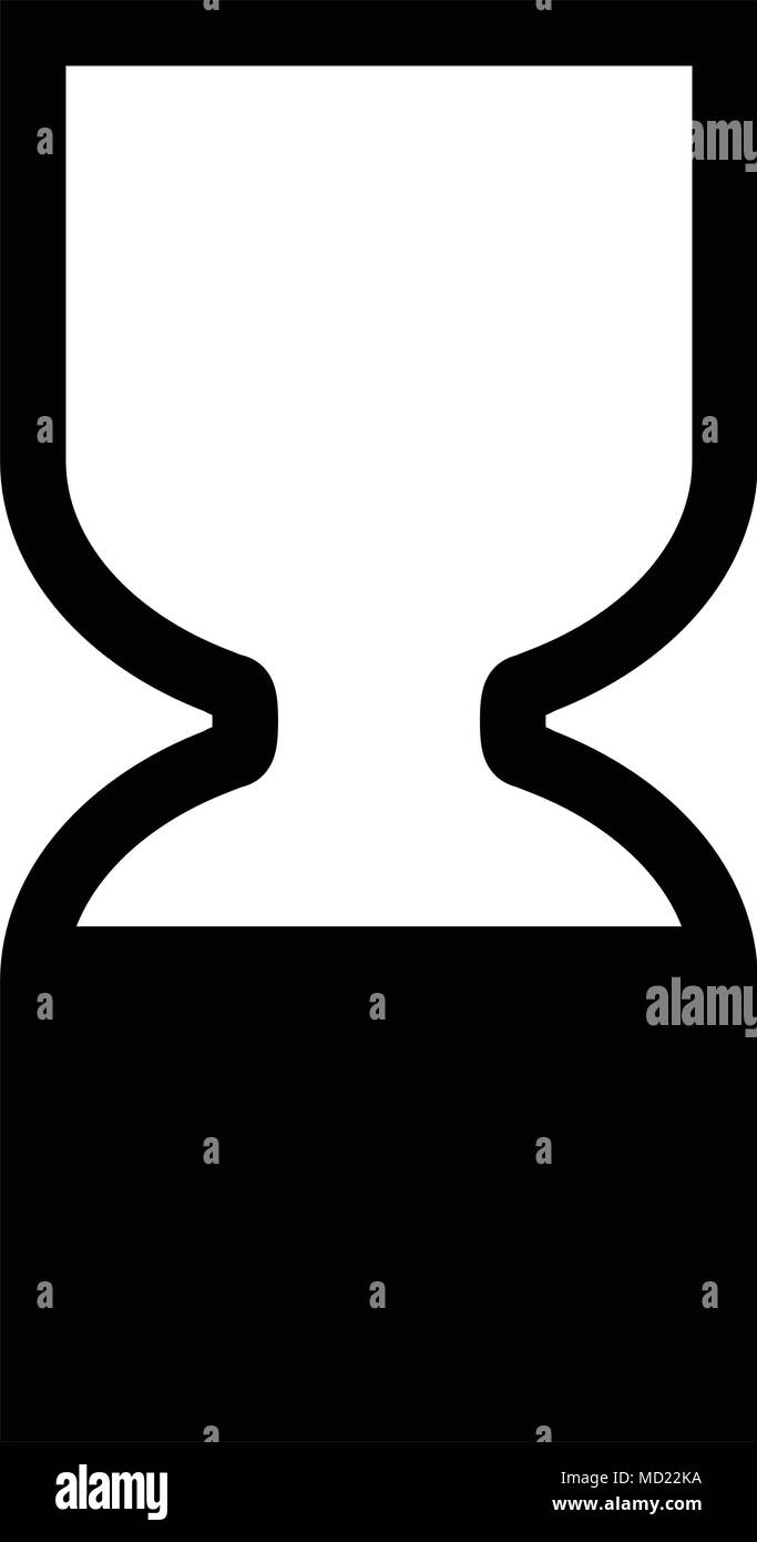 Produits Cosmétiques meilleurs avant la fin de la date symbole BBE. L'icône de sablier noir. Illustration de Vecteur
