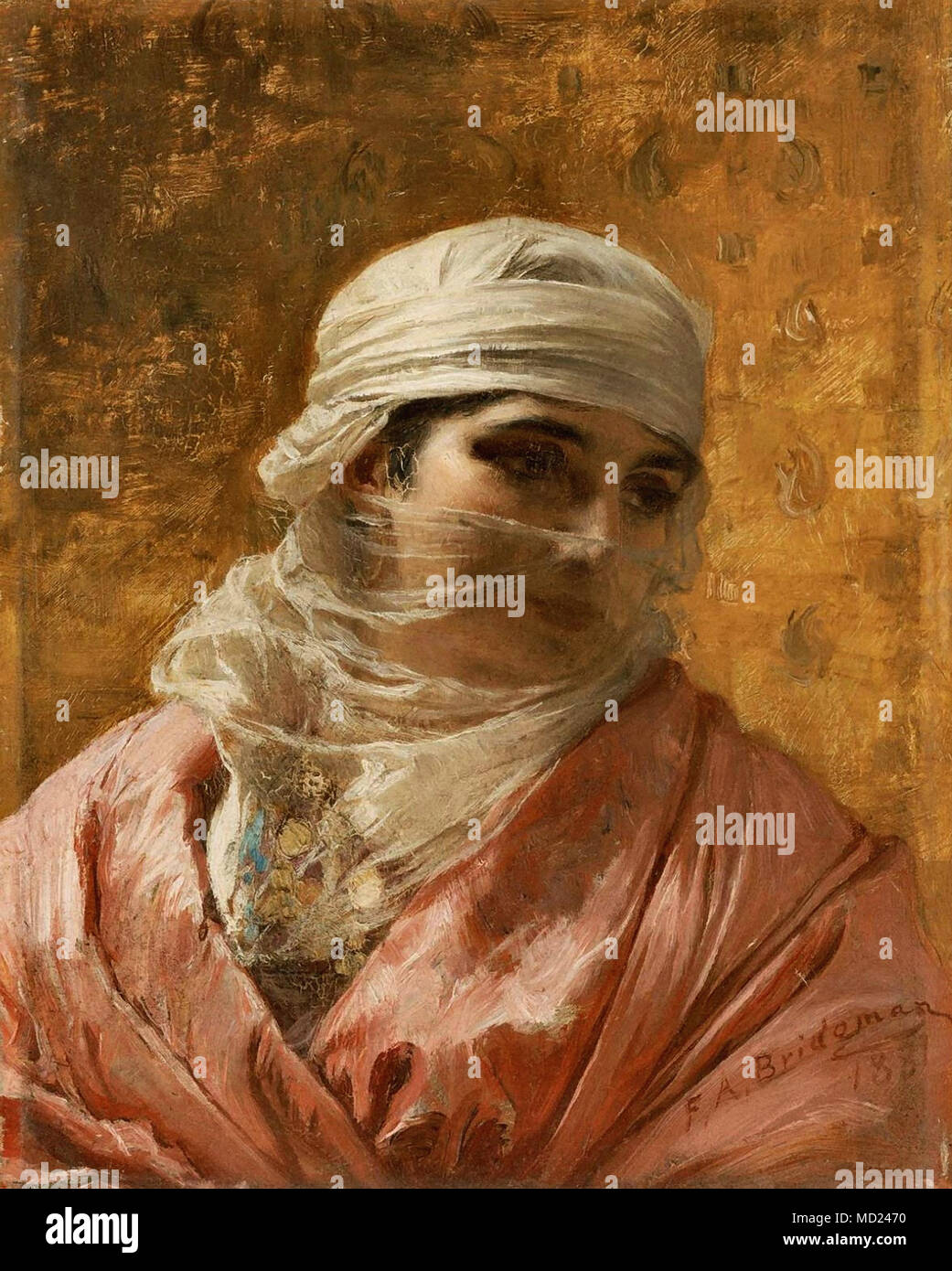 Frederick Arthur Bridgman - une solidarité Banque D'Images