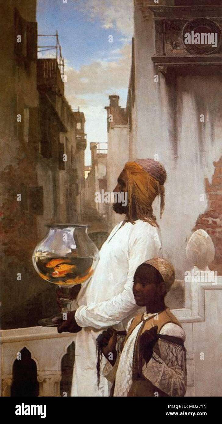 Cesare Maccari - Retour de la Foire Banque D'Images