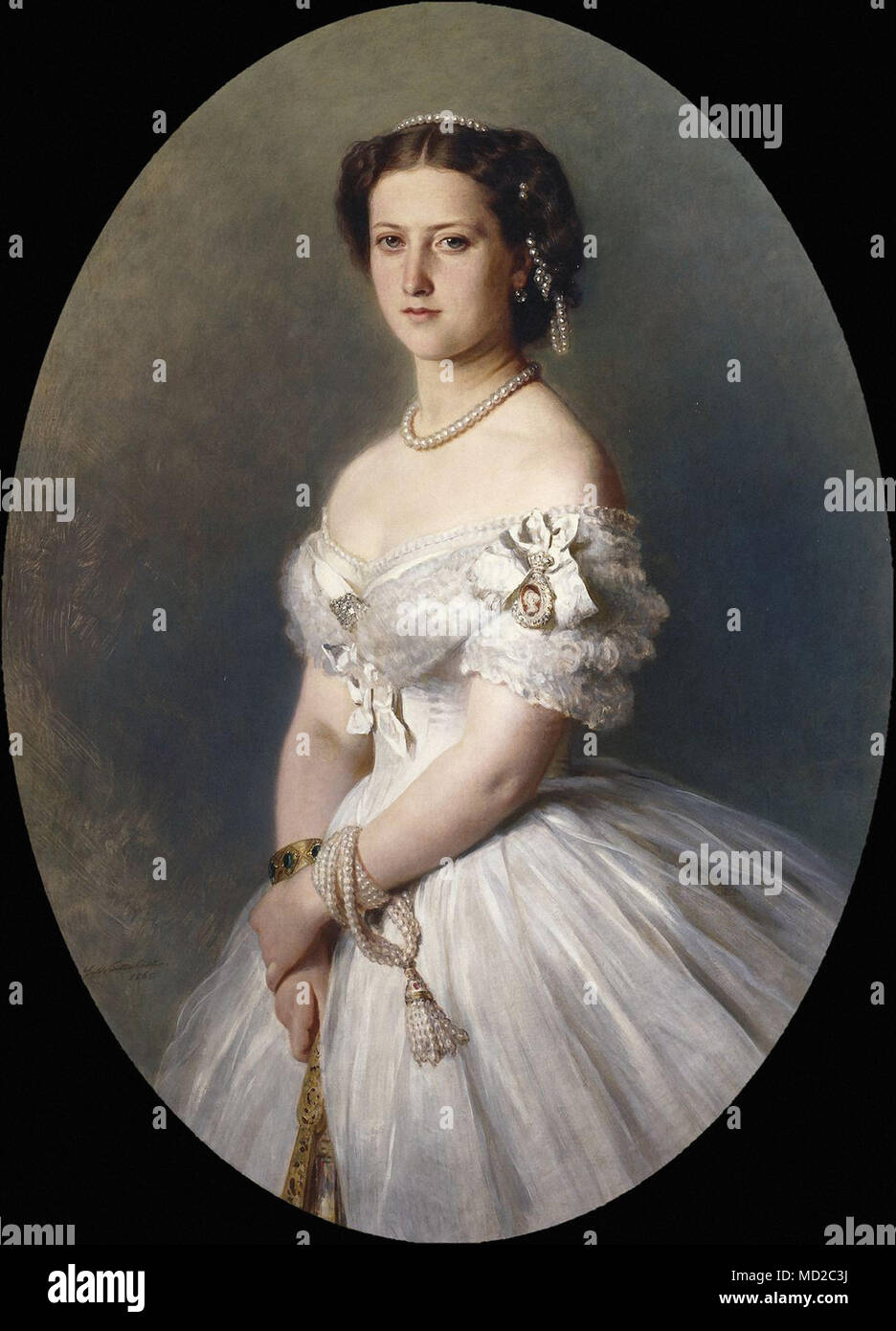 Winterhalter Franz Xavier - Princess Helena 1 Banque D'Images