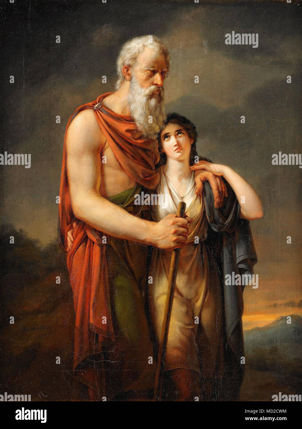 Stanislaw Witkiewicz - Oedipe et Antigone Banque D'Images