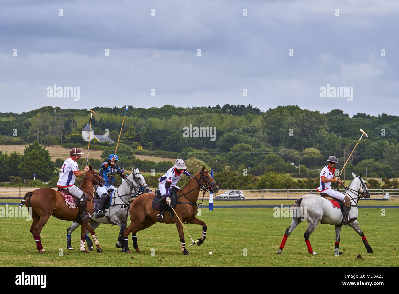 France, Loire-Atlantique, La Baule, Bretagne Polo Club Photo Stock - Alamy