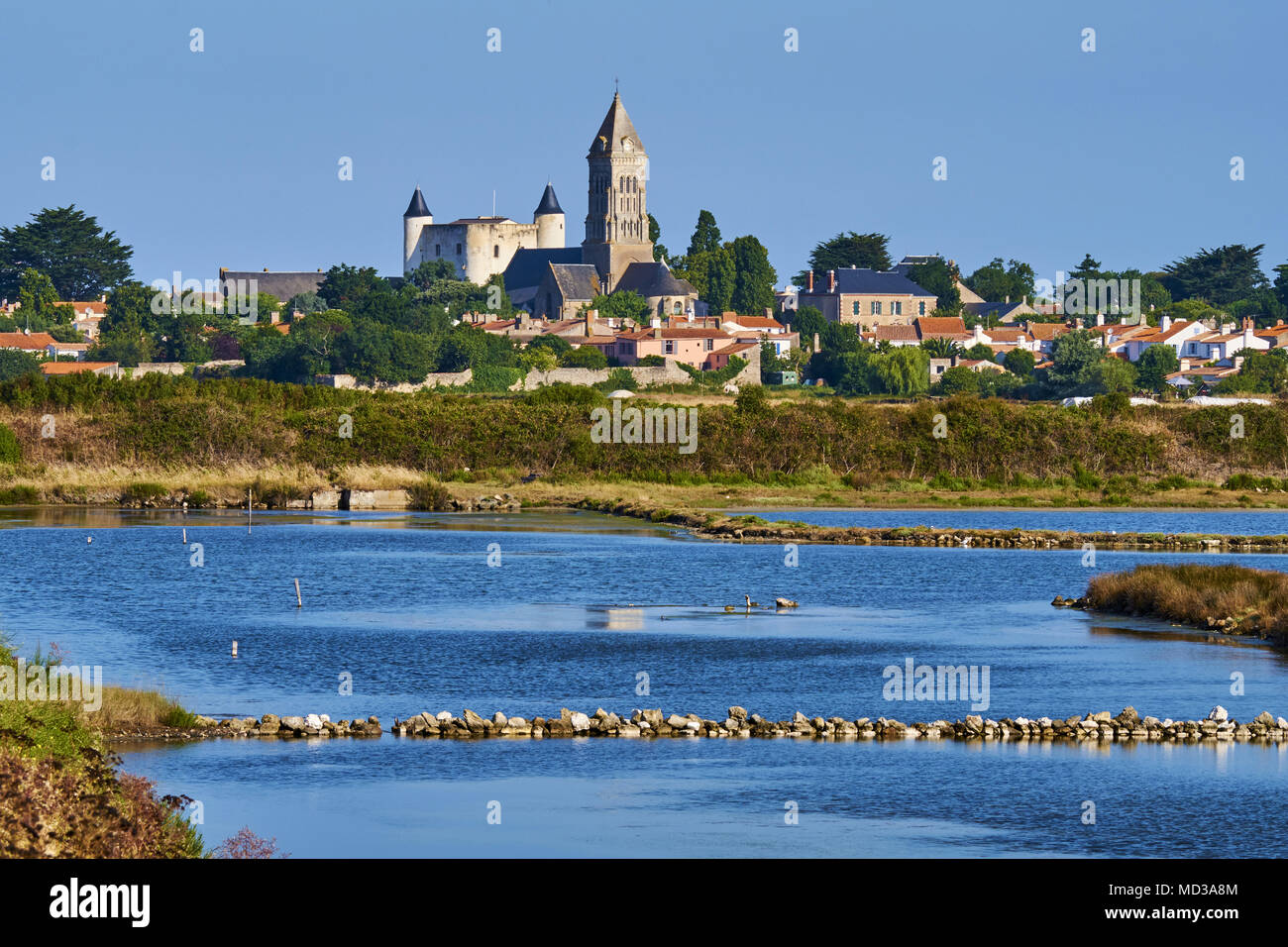 France, Vendée, Noirmoutier, Noirmoutier-en-l'Ile Banque D'Images