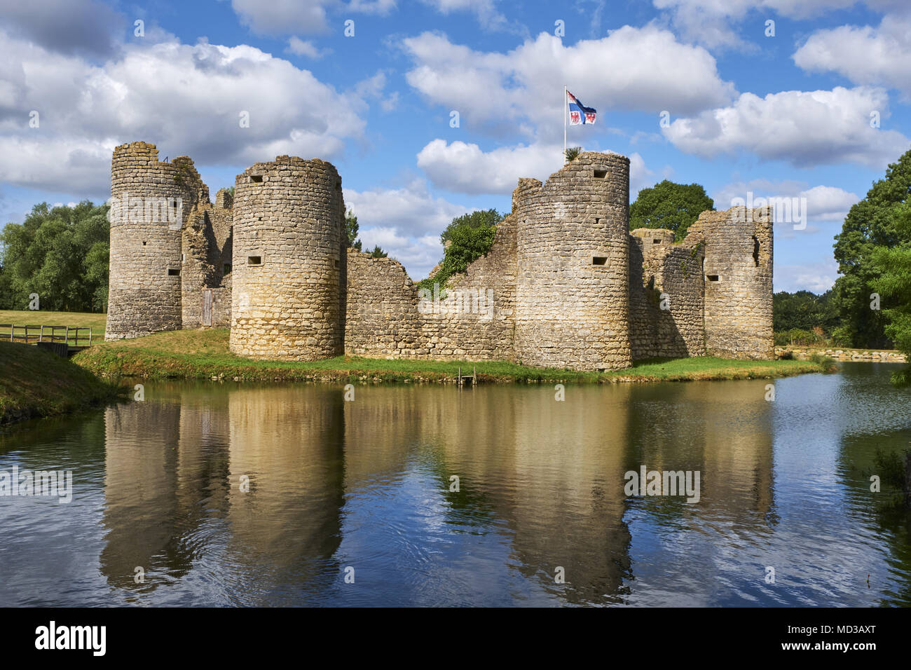 France, Vendée, Commequiers, le château Banque D'Images