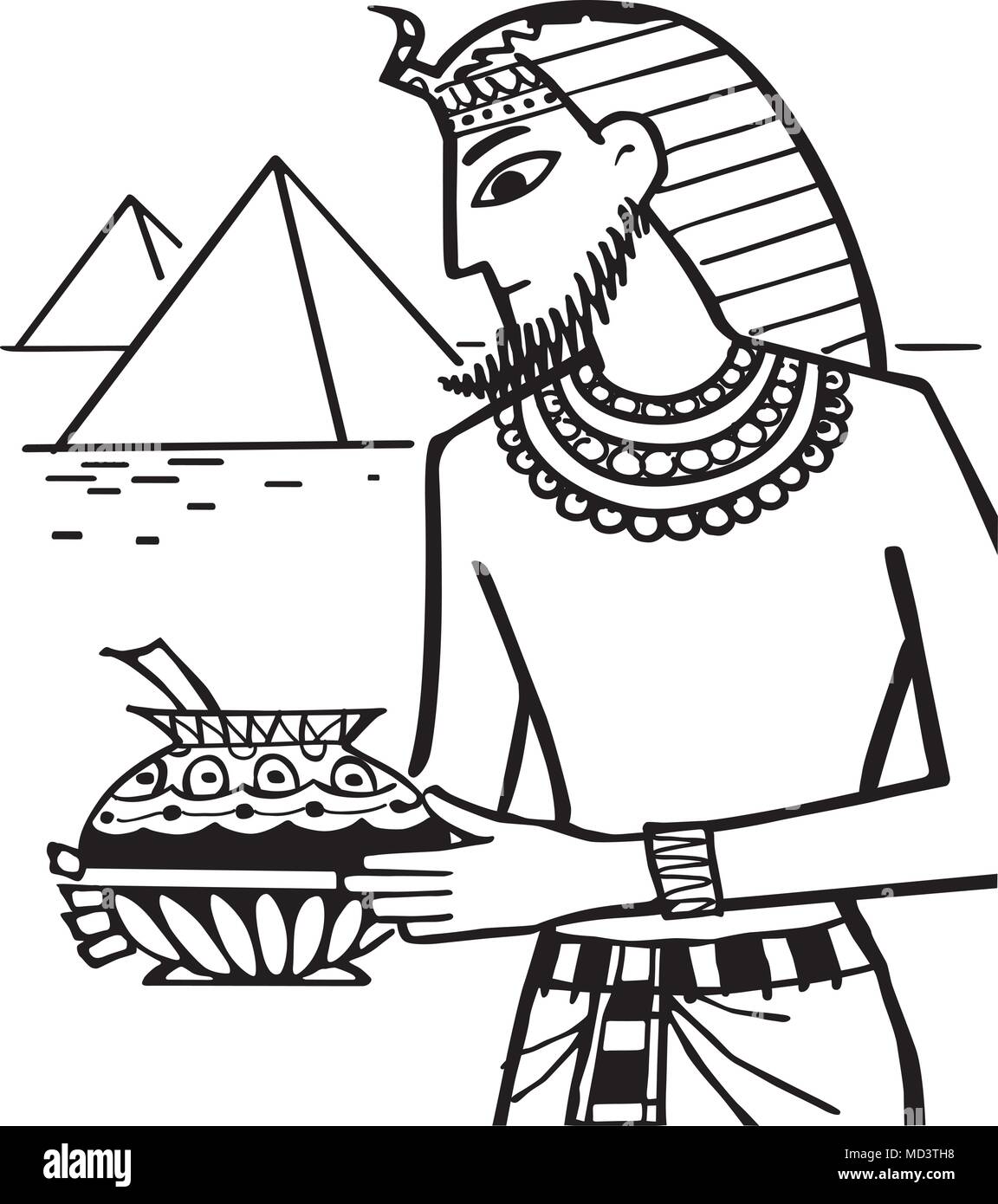 - Égypte ancienne Retro Clipart Illustration Illustration de Vecteur
