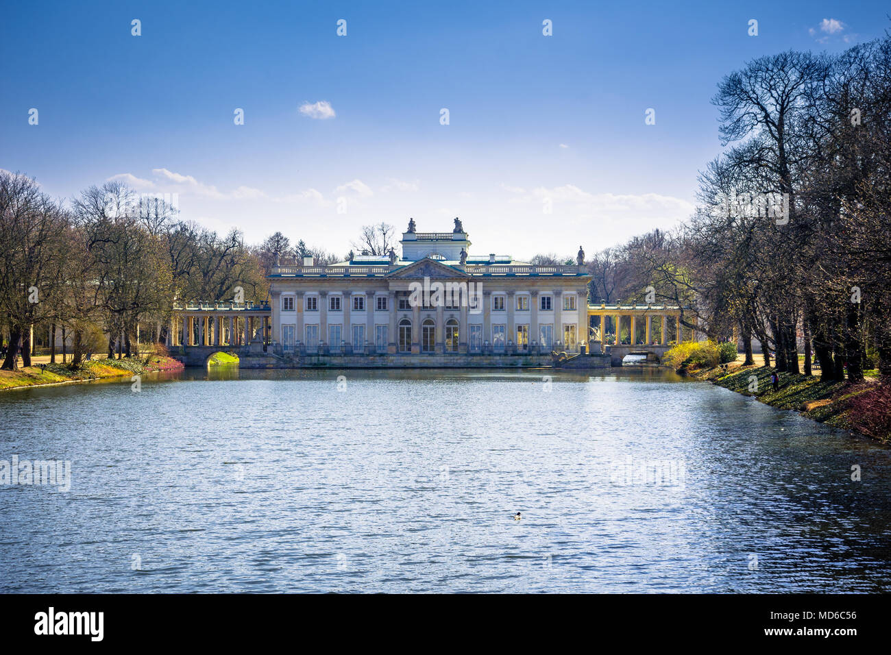 Parc Lazienki et palais royal de Varsovie, Pologne Banque D'Images