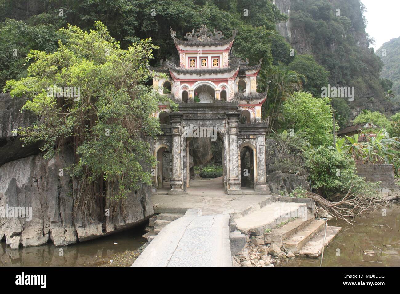 La Pagode Bich Dong à Ninh Binh, Vietnam Banque D'Images