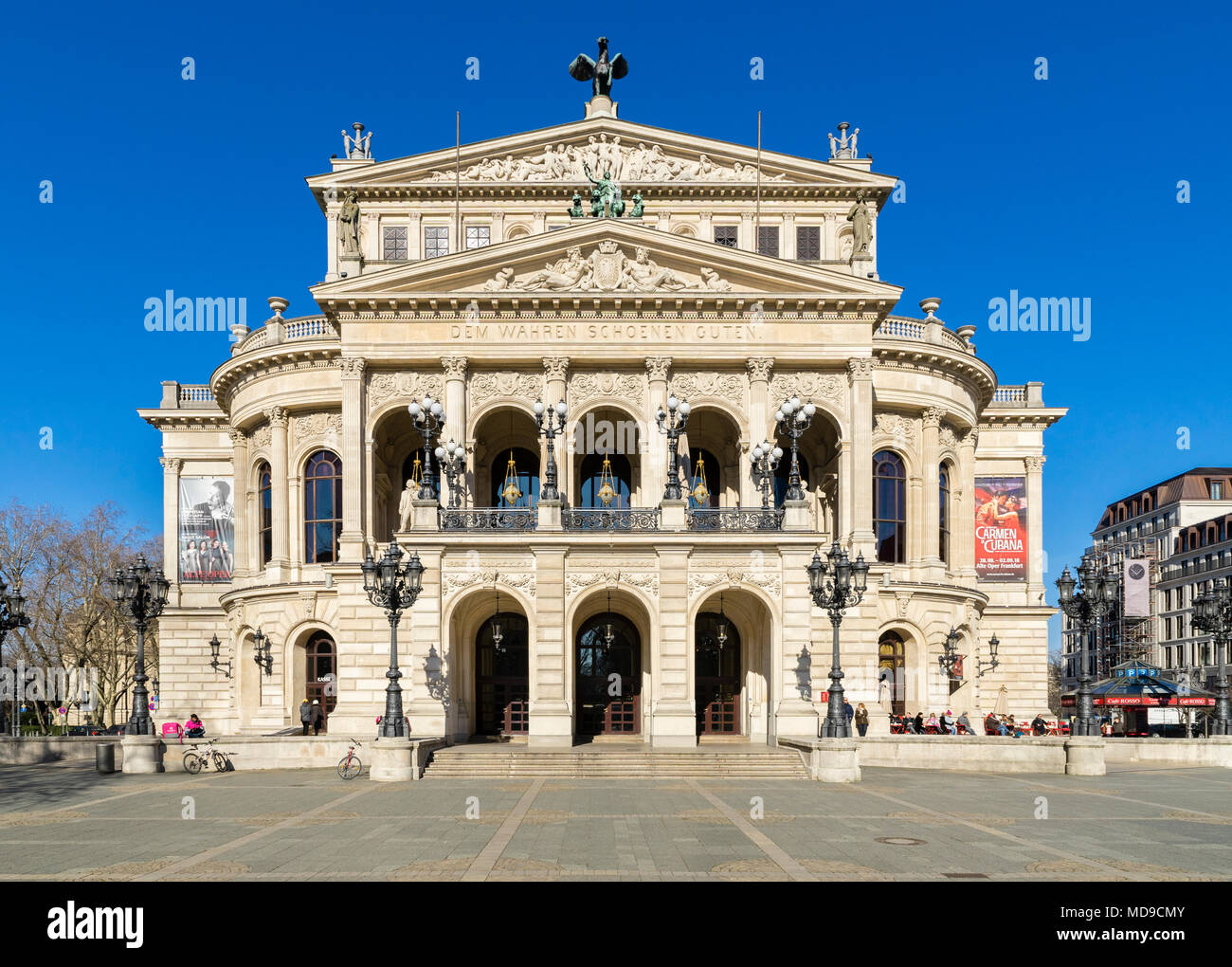 Alte Oper, Place de l'Opéra, Frankfurt am Main, Hesse, Allemagne Banque D'Images