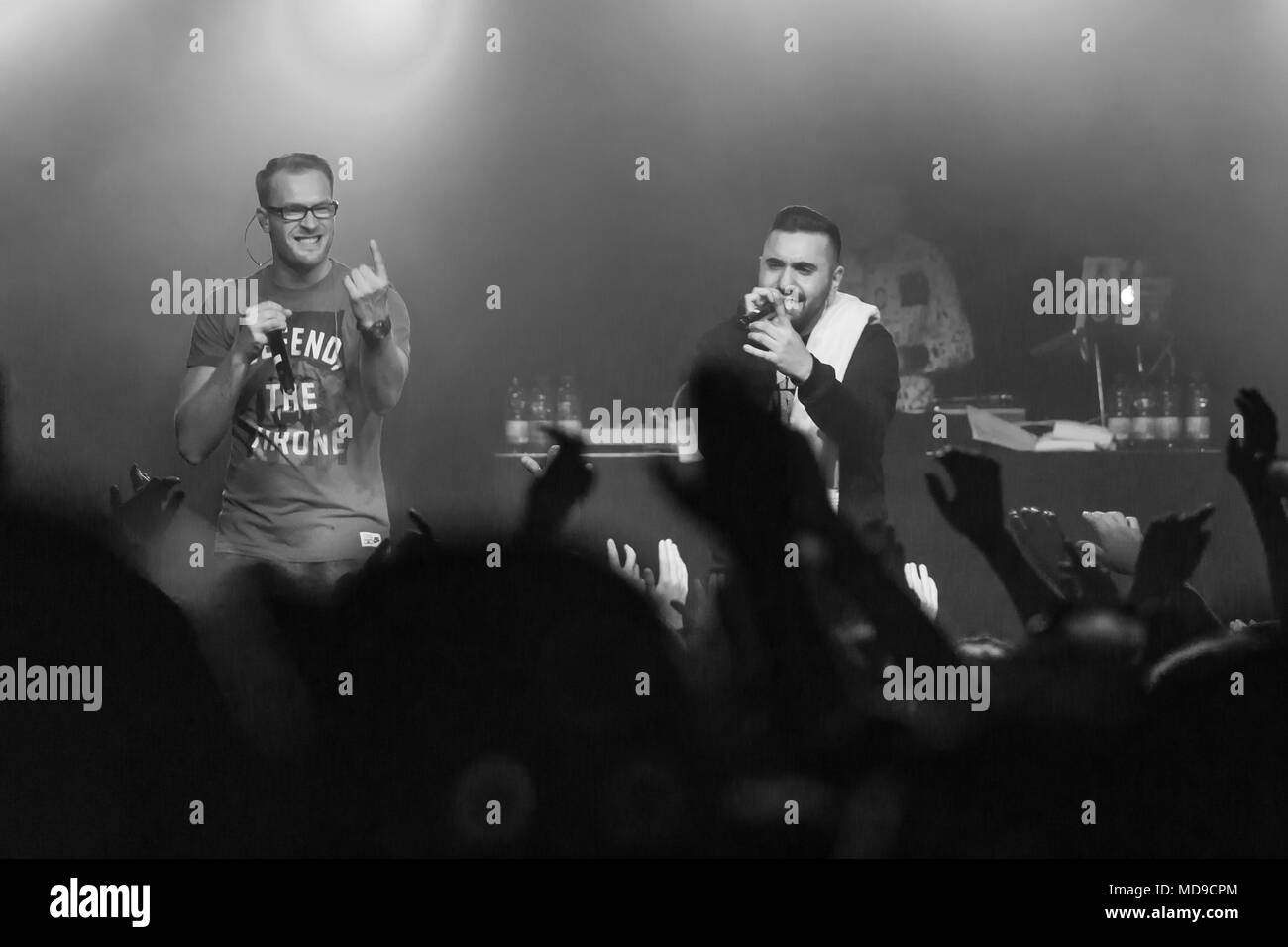 Le German-Lebanese MoTrip rappeur vivent au Schüür Lucerne, Suisse Banque D'Images