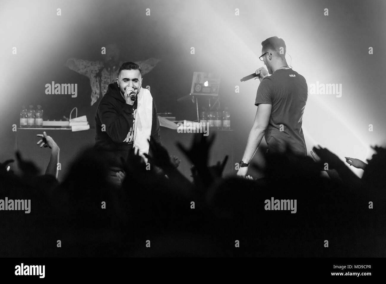 Le German-Lebanese MoTrip rappeur vivent au Schüür Lucerne, Suisse Banque D'Images