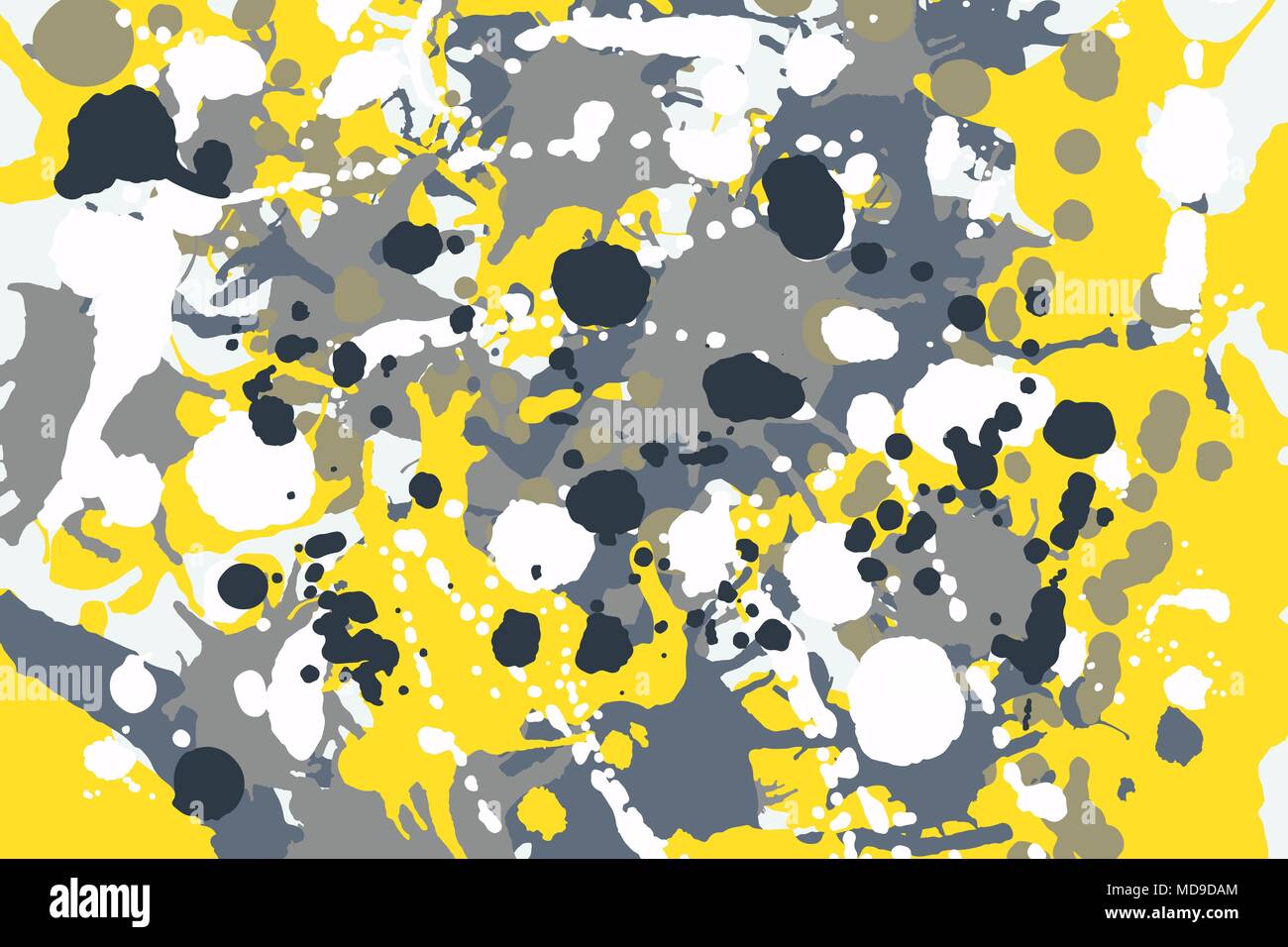 Gris Jaune Bleu Blanc éclaboussures De Peinture Dencre Fond