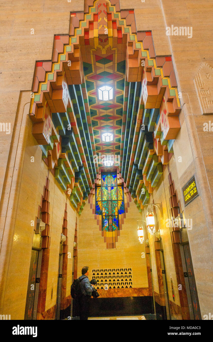 Guardian Building à Detroit au Michigan Banque D'Images