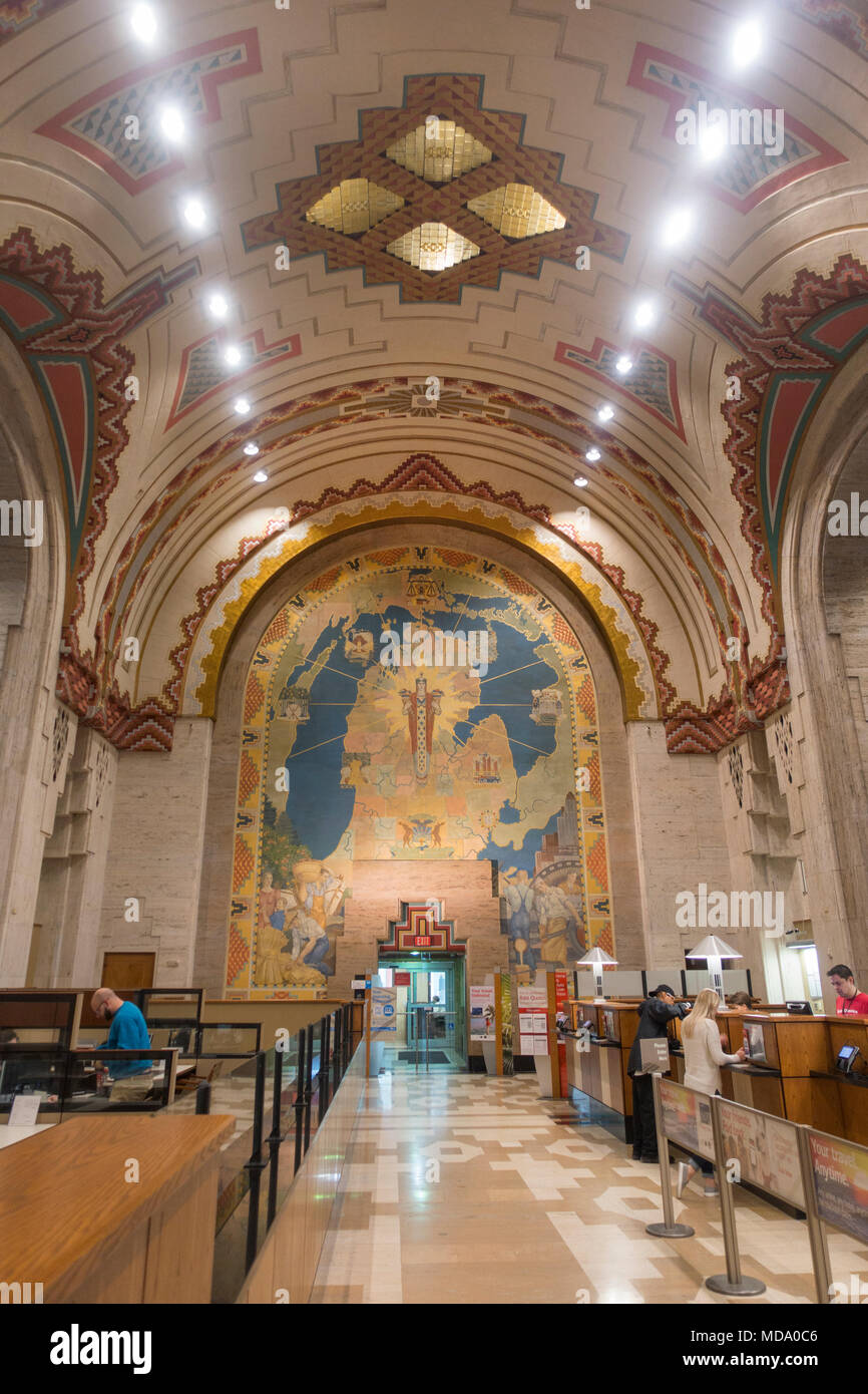 Guardian Building à Detroit au Michigan Banque D'Images