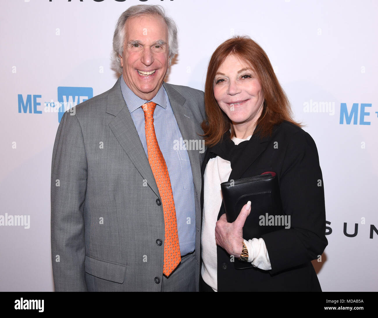 Los Angeles, Californie, USA. 18 avr, 2018. HENRY WINKLER et STACEY WEITZMAN assiste à la partie avec un but x PacSun nous jour pre-party au Club de menthe poivrée. Credit : Billy/Bennight ZUMA Wire/Alamy Live News Banque D'Images