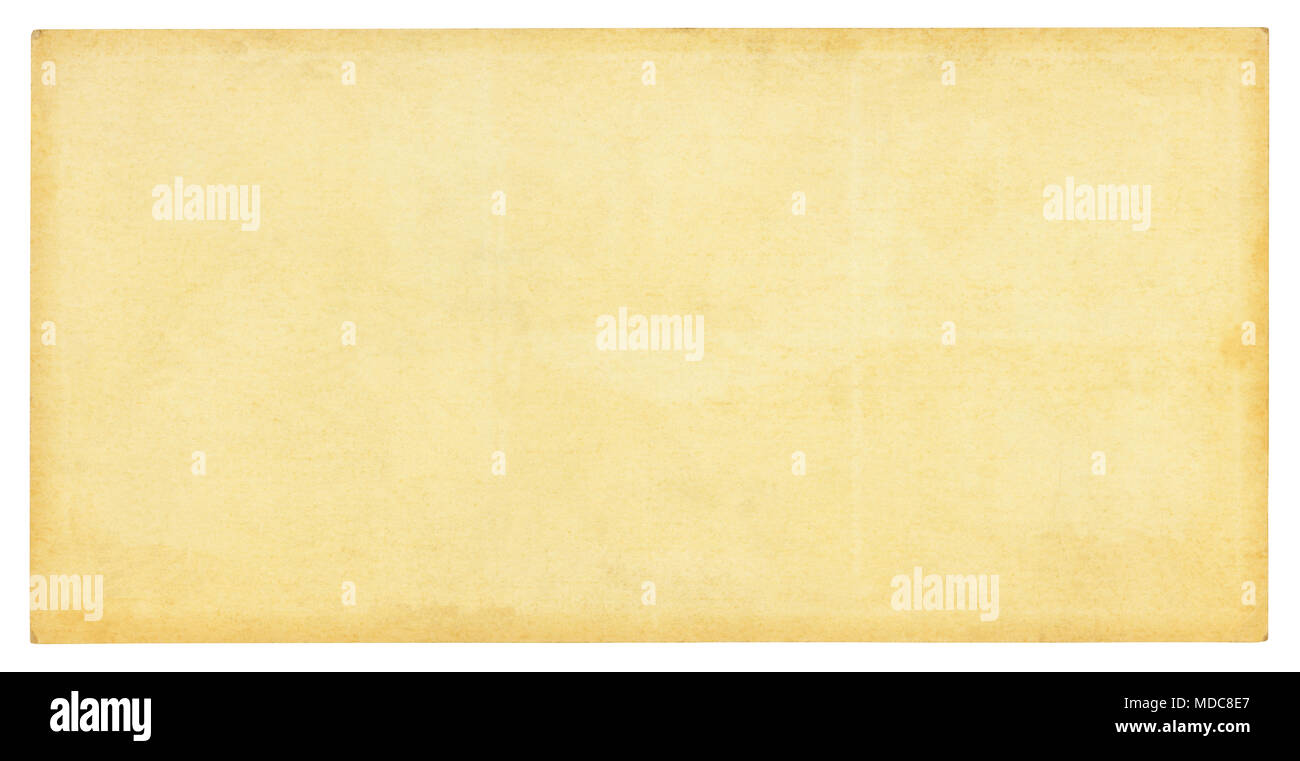 Vintage papier fond isolé - (chemin inclus) Banque D'Images