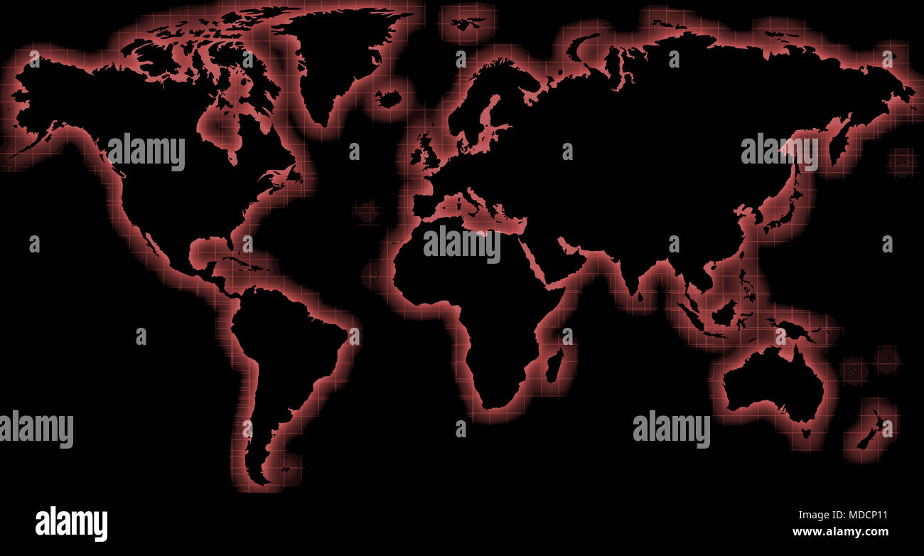 Carte Du Monde Noir Avec Lumiere Rouge Photo Stock Alamy Carte Du Monde Noir Avec Lumiere Rouge Photo Stock Alamy