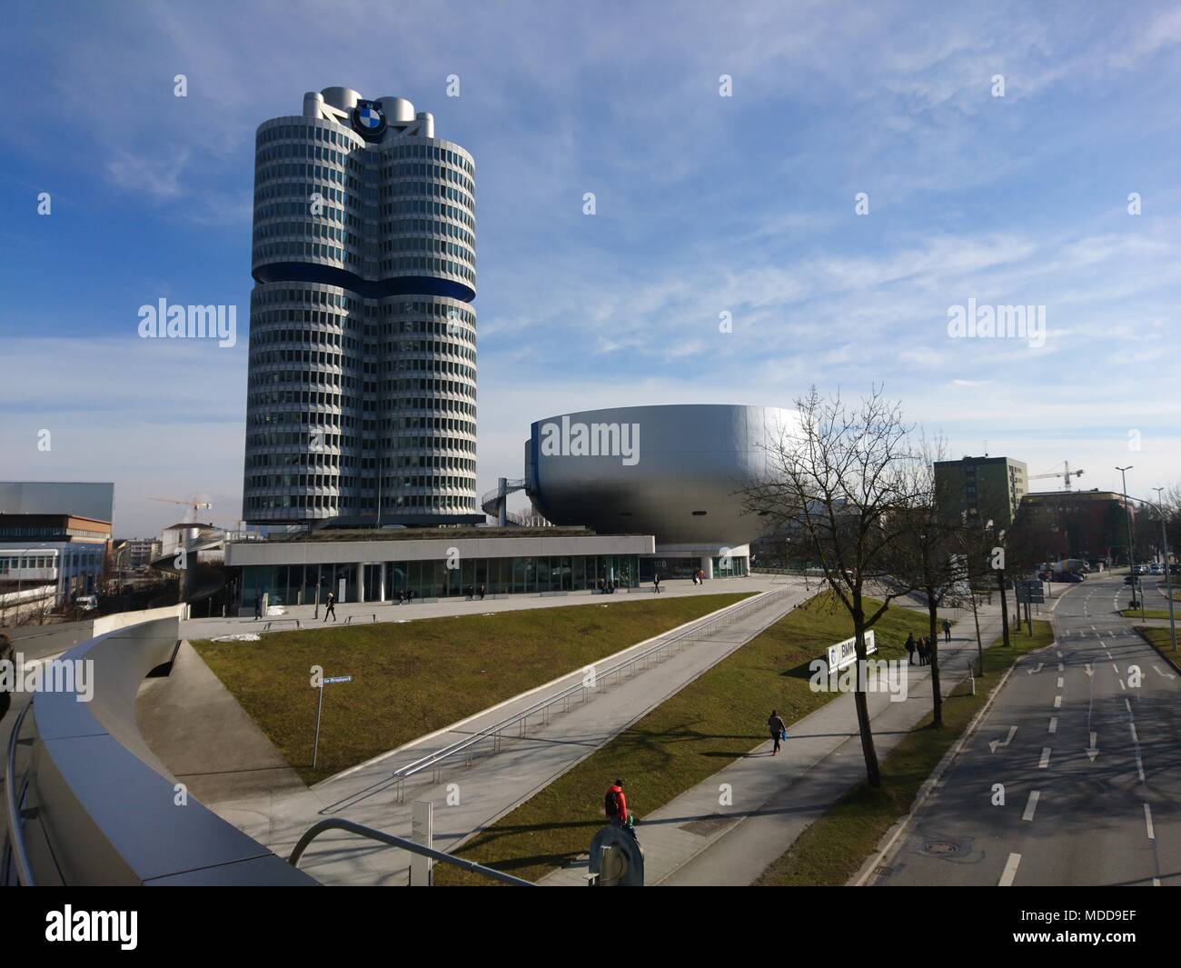 BMW-Welt,Bâtiment en Allemagne Bavière Munic Banque D'Images