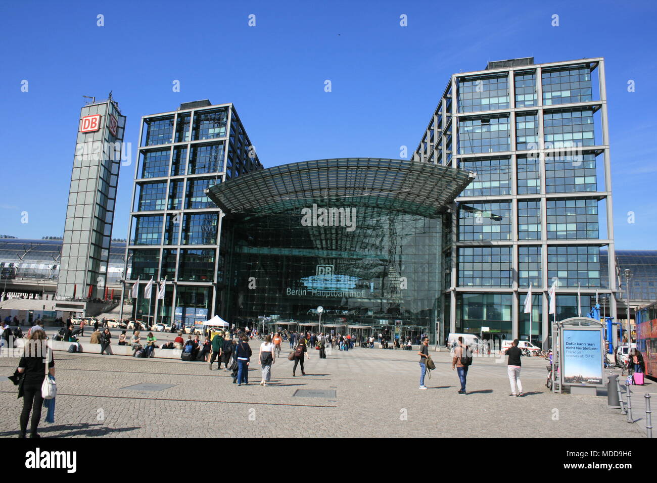 À Berlin Hauptbahnhof Banque D'Images