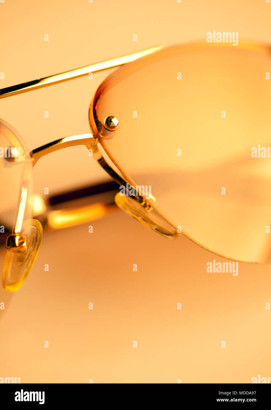Close up de lunettes Banque D'Images