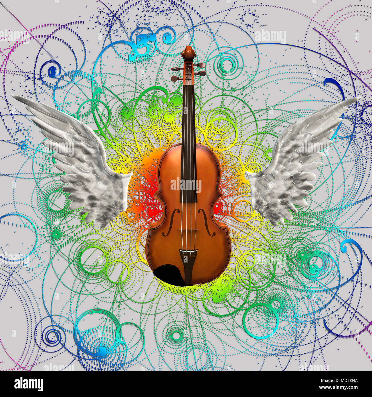 Violin Abstract Design Banque D'Images