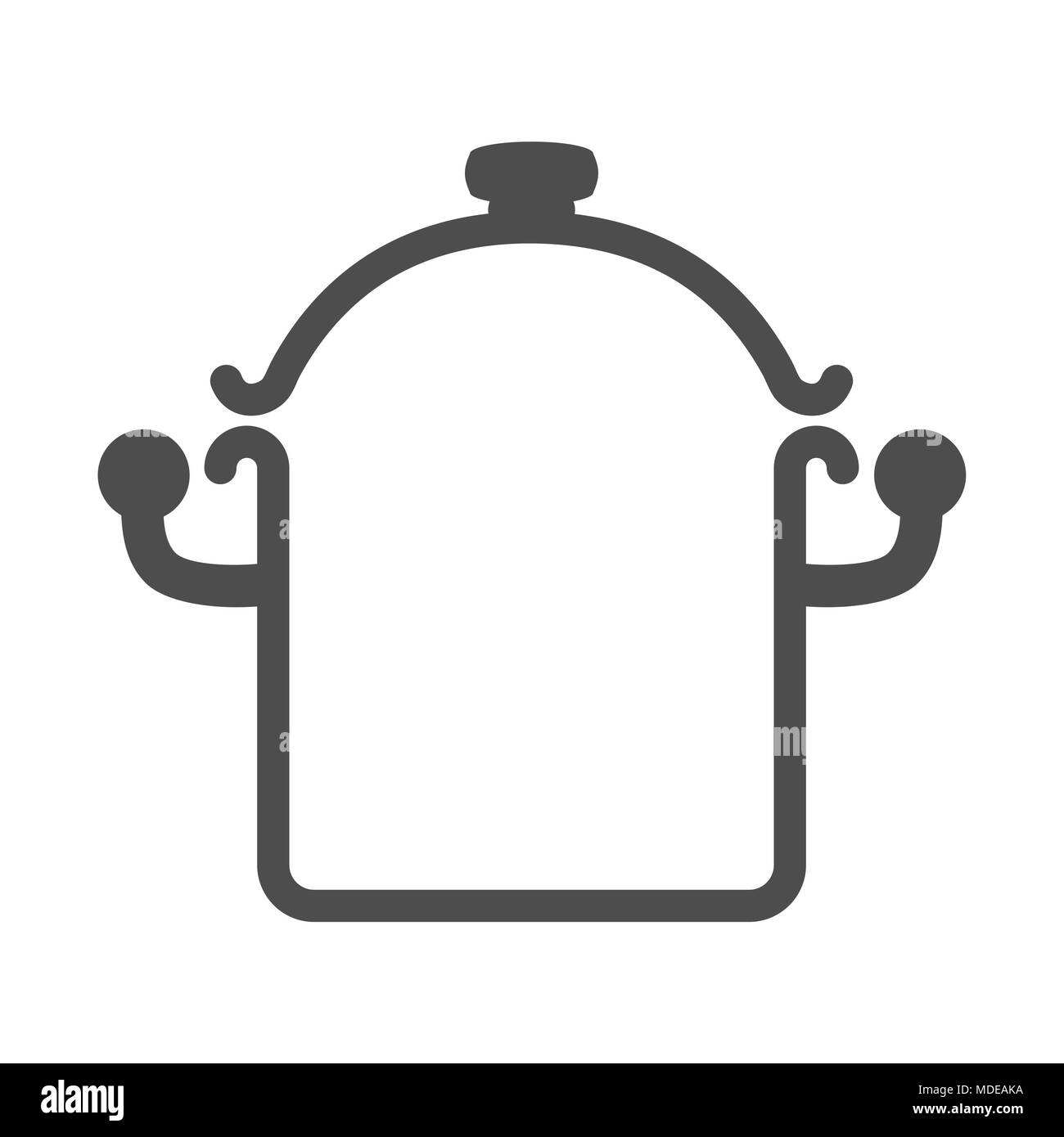 Icône Panoramique. Casserole signe. Vector illustration symbole Illustration de Vecteur