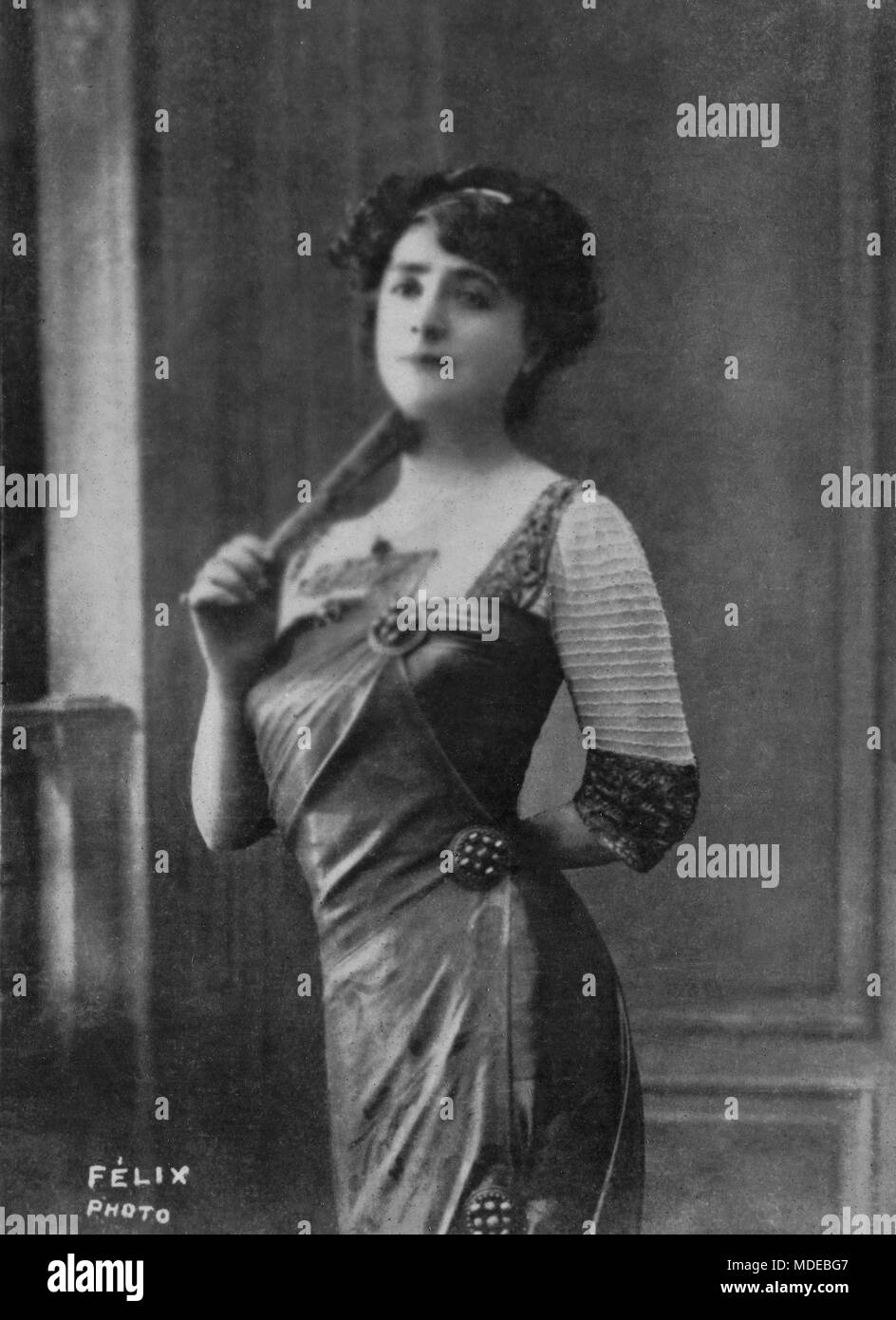 Portrait de l'artiste français Marie Yahne ( 1867 - 1936 ) - photographie par Felix Banque D'Images