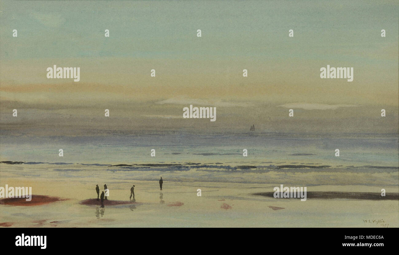 William Lionel Wyllie - Last Light Banque D'Images