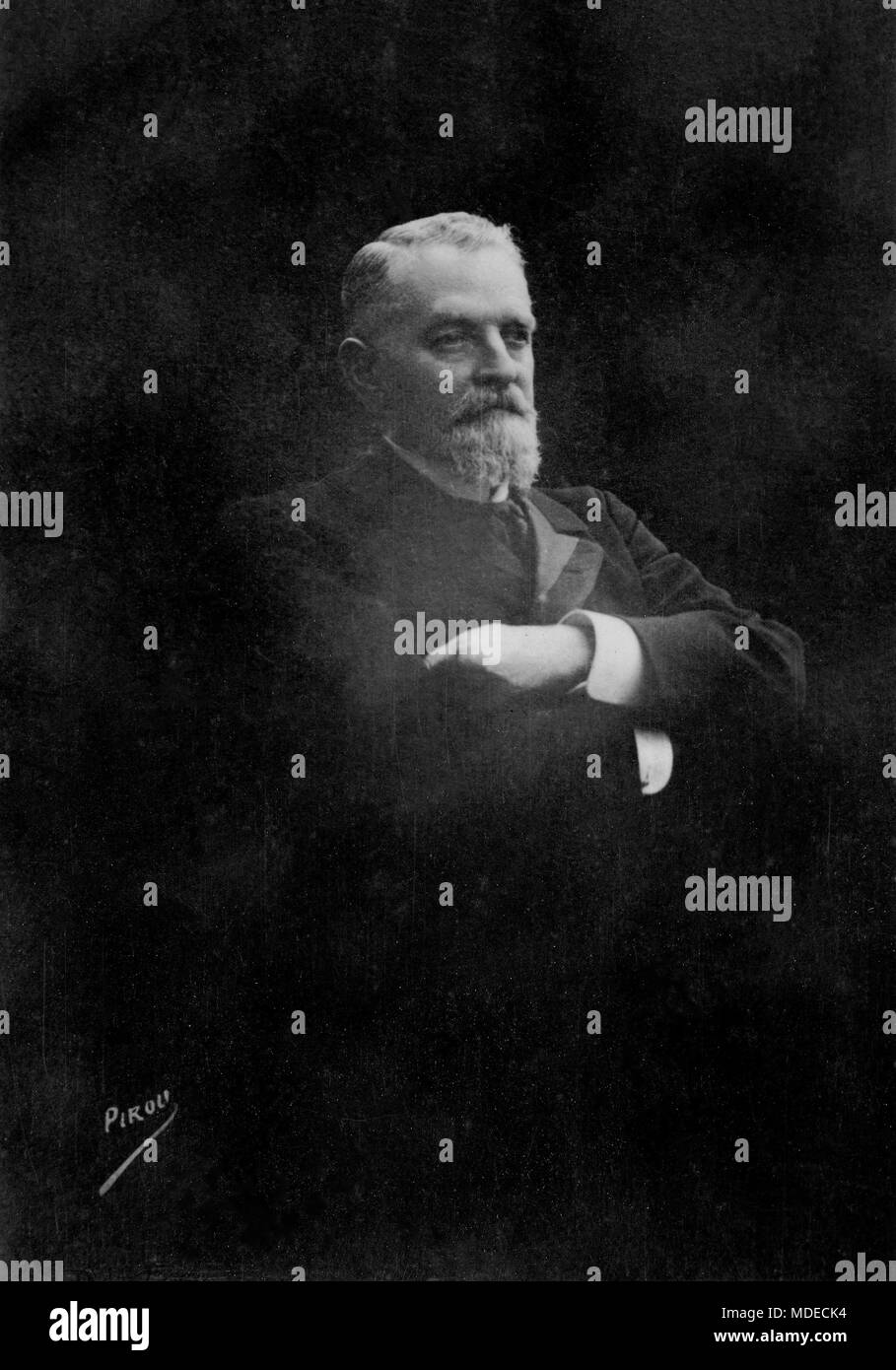 Portrait d'Henri Dubost ( 1842 - 1921 ) ministre , sénateur, président du Sénat - photographie par Eugène Pirou ( 1841 - 1909 ) Banque D'Images