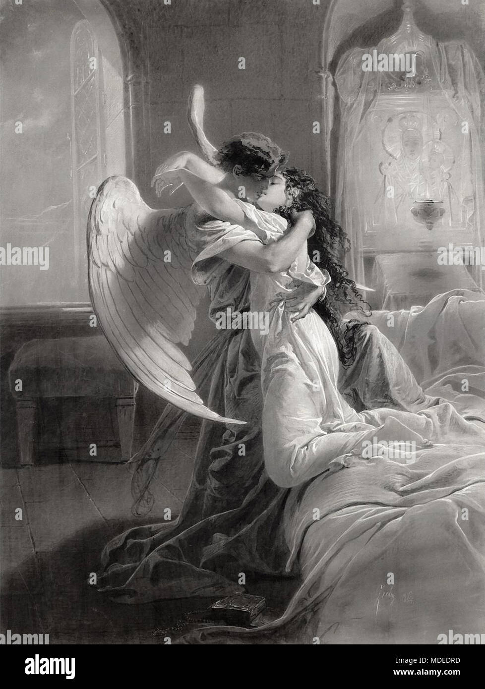 Mihaly Zichy Von - Rencontre amoureuse Banque D'Images