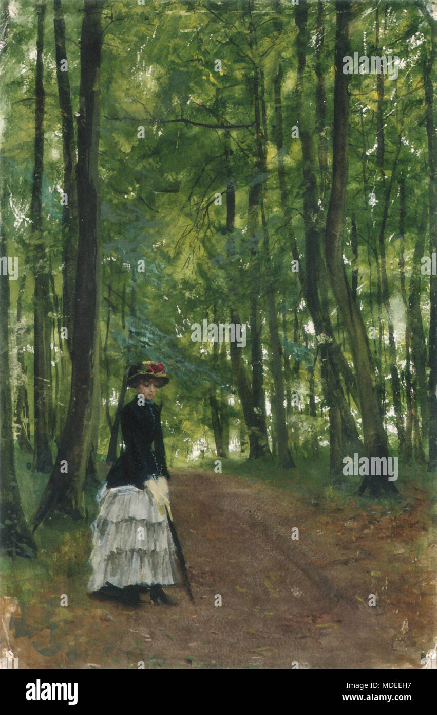 Zorn Anders - Marie dans le parc de Great Marlow Banque D'Images