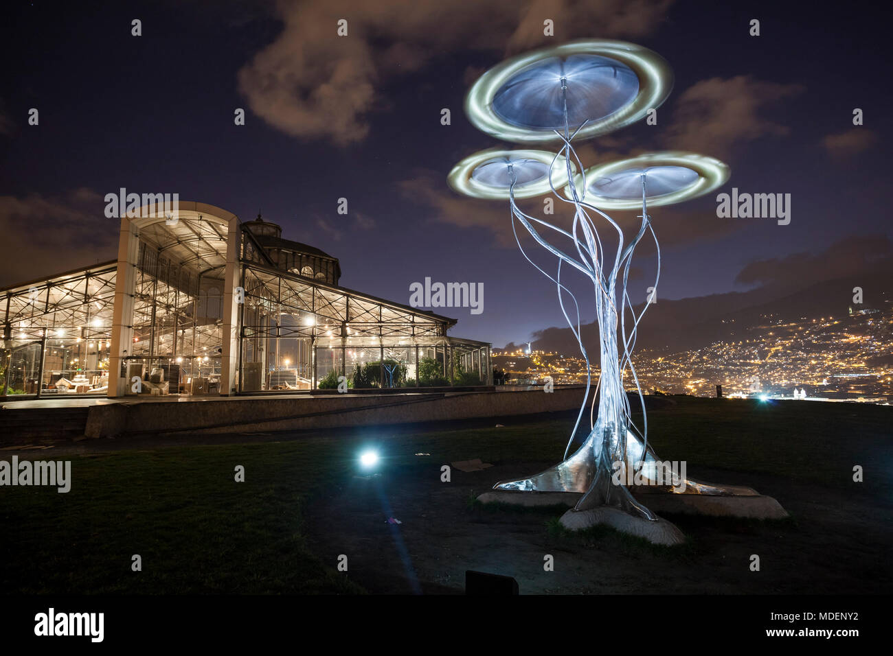 Vieux Marché Santa Clara, a été transférée à la colline Itchimbía, le Palais de Cristal est maintenant un centre culturel. Quito, Équateur Banque D'Images