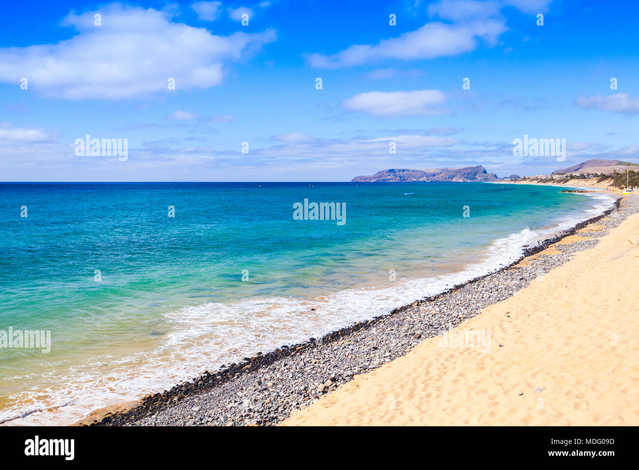 Plage De Vila Baleira Paysage Côtier De Lîle De Porto