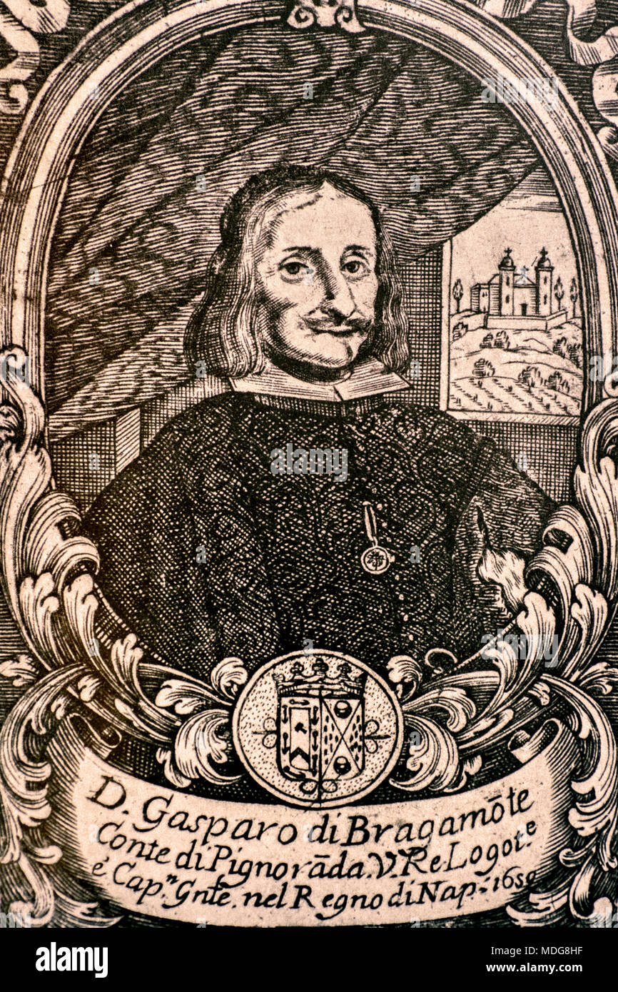 Il Conte Penaranda - c'était l'un des plus bon Vicerè qui réussi à Naples au xviie siècle Banque D'Images