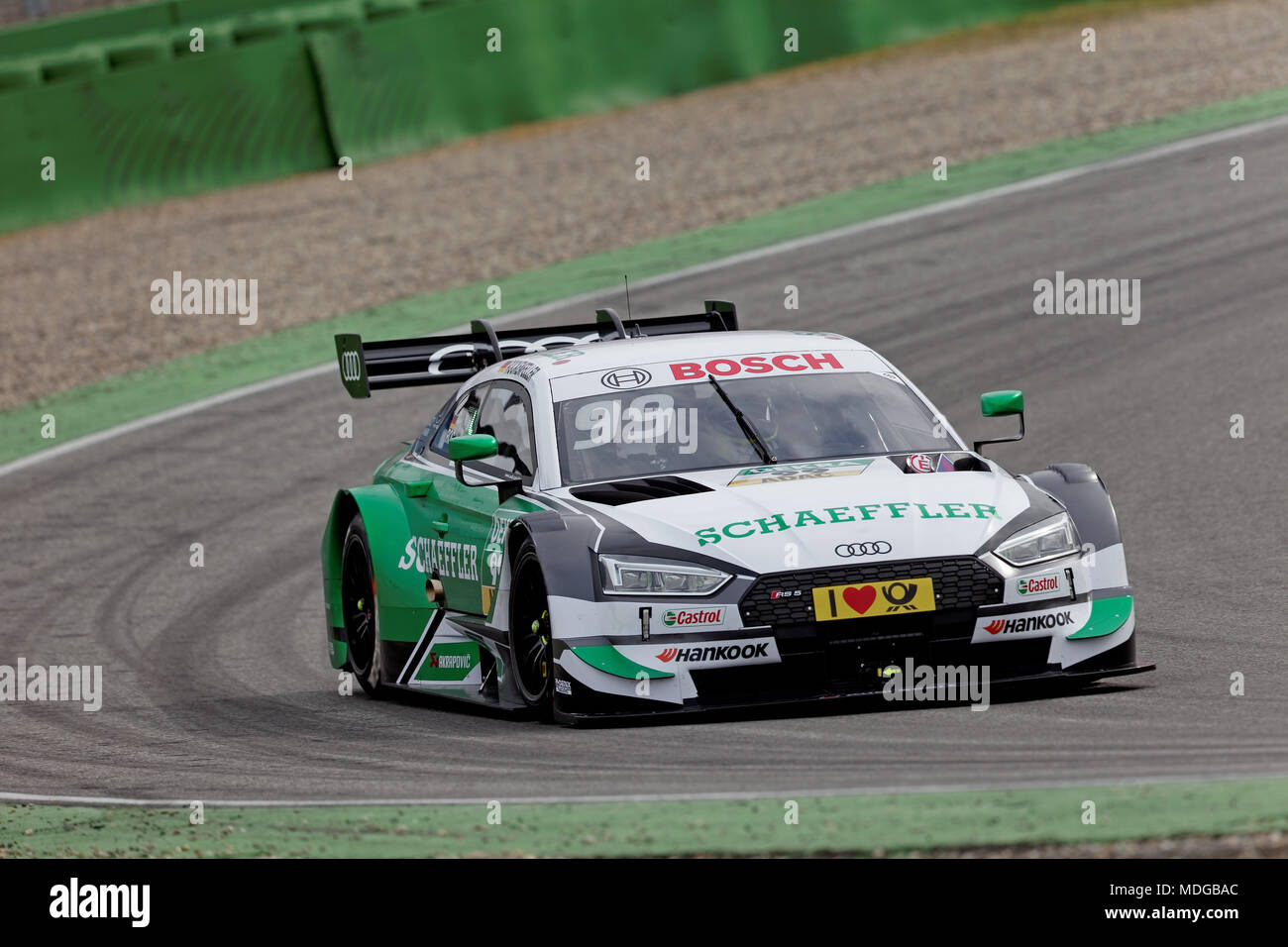 Mike Rockenfeller, GER, Audi, DTM 2018, essais, Hockenheim Banque D'Images